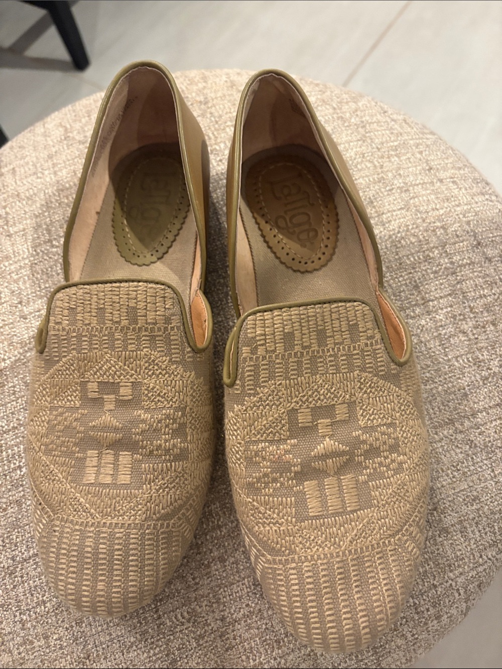 Latigo Woven Tan Slip-On Loafers